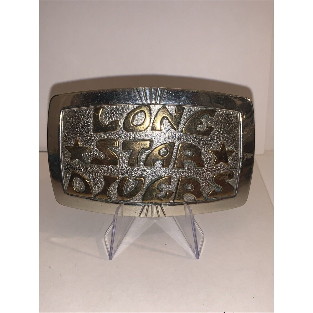 Vintage Lone Star Divers Belt Buckle